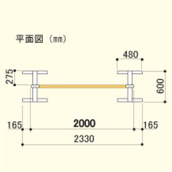 バレエ用品のスタジオ向け レッスンスタンド2台＆2ｍバー1本セット レッスンスタンド・バー・ミラー